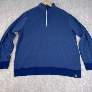 Banana Republic Polartec Half Zip Pullover Sweatshirt Navy Blue XXL‎ Mens